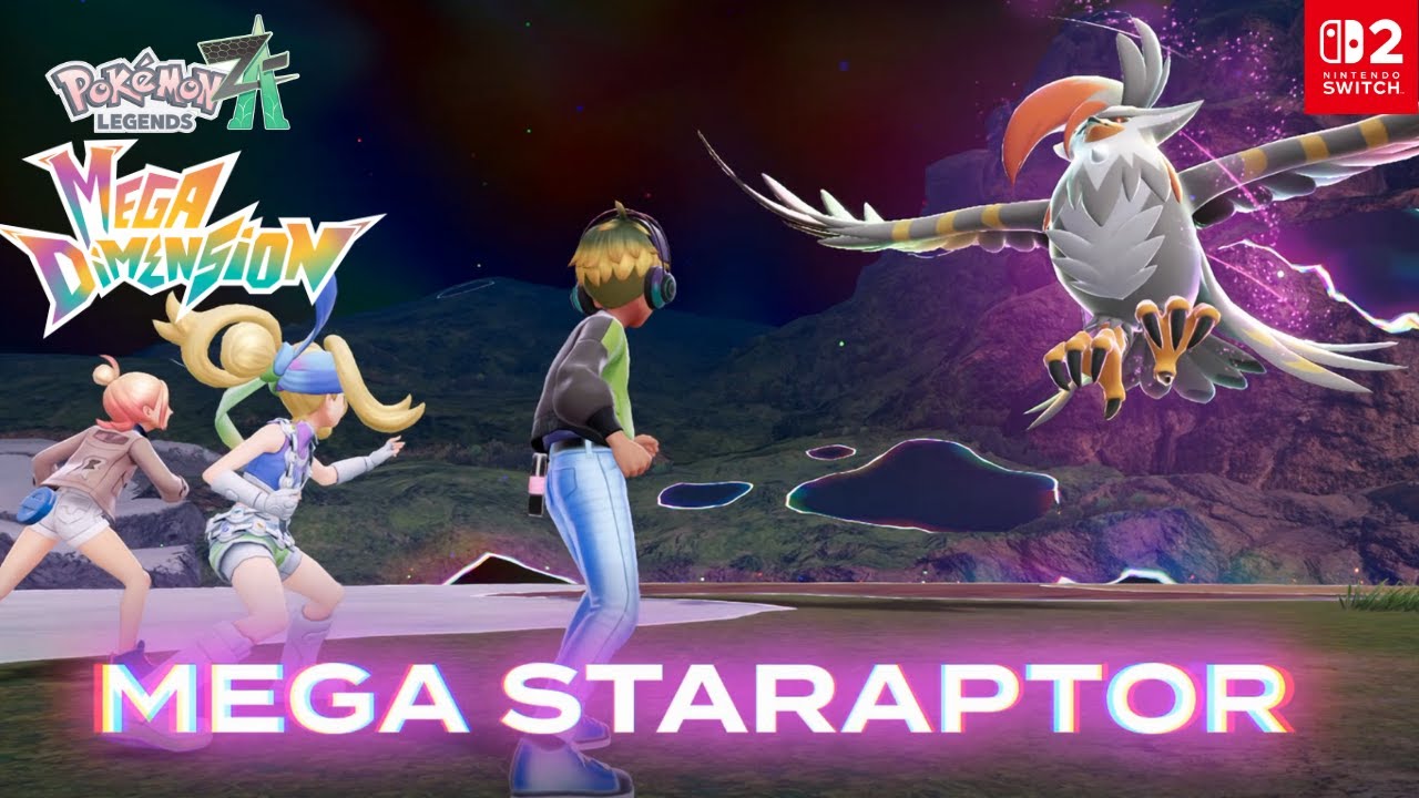 Mega Staraptor Pokemon Legends Z-A Mega Dimension