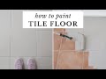 How to Paint Tile Floor | Painting Tile Floors Before and After