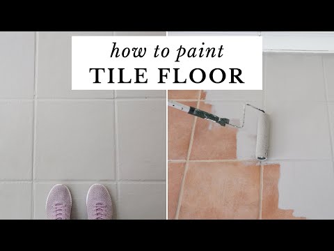 How to Paint Tile Floor | Painting Tile Floors Before and After