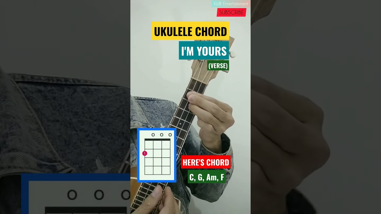 Ukulele Chord C, G, Am, F i'm yours verse part1 shorts short Chords Chordify