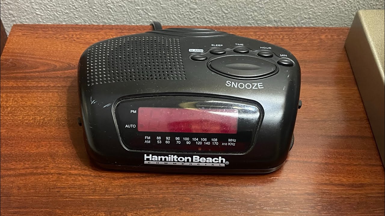 Hamilton Beach HCR329 Alarm Clock - YouTube