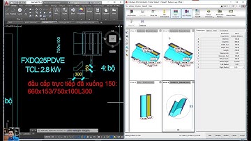 Processing air conditioner head unit by Camduct software - đầu cấp máy lạnh ra trực tiếp miệng gió.