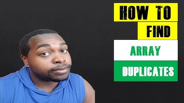 Finding Duplicates in Arrays (Java)  | Coding With Tre