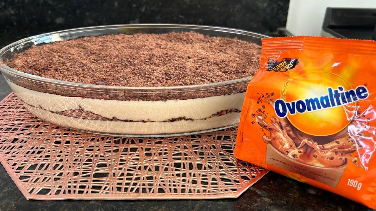 TORTA de OVOMALTINE- A MELHOR QUE JÁ COMI !!!! GELADINHA HUmmmm!!!!!