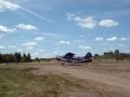 Взлет АН-2 с аэродрома в п.Вохма Костромской области (2)