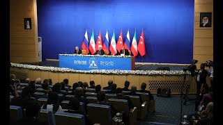 News Conference Following Meeting With Hassan Rouhani And Recep Tayyip Erdogan