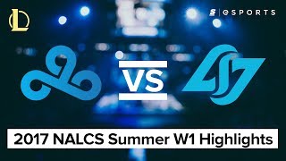 HIGHLIGHTS: Cloud9 vs Counter Logic Gaming (2017 NA LCS Summer)