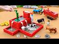 DIY Mini Tractor Builds Farm Water Tank with Hand Pump System | Mini Construction