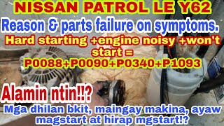 Dhilan NG maingay at hard starting /won't start/P0088, P0090, P1093, P0340, codes & parts failure...