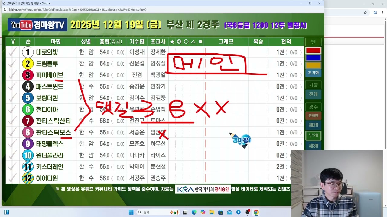 12월 19일 아주 잼있을 금요일 방송 (부산과제주/기대되는금요일/아는집대거출전/일등정보력/분석과내용/또이깁니다)