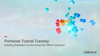 Creating Database Curves Using The Offset Command