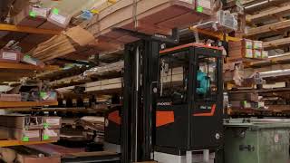 Hubtex Electric Multidirectional Forklift Trucks Handle Long Loads At Giménez Ganga