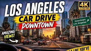 Los Angeles Downtown Night Drive 🇺🇸 | 4K Scenic Car Drive 🚗🌴