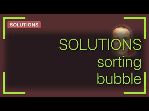 Bubble Sort and Selection Sort (C) (2 Solutions!!)