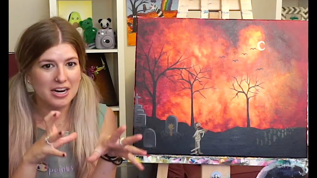 Learn to Paint 'Zombie Apocalypse'! Step by Step Acrylic Painting