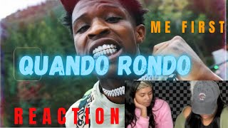 Quando Rondo - Me First | REACTION