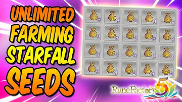 RUNE FACTORY 5: How To Farm Unlimited Starfall Seeds