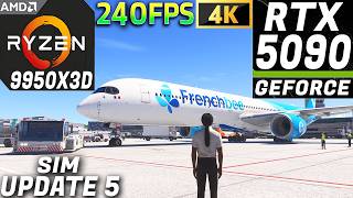 Flight Sim 2024 ~ Sim Update 5 ~ A350 ~  RTX 5090+9950X3D | 4K-ULTRA Graphics ~ London✈Zurich
