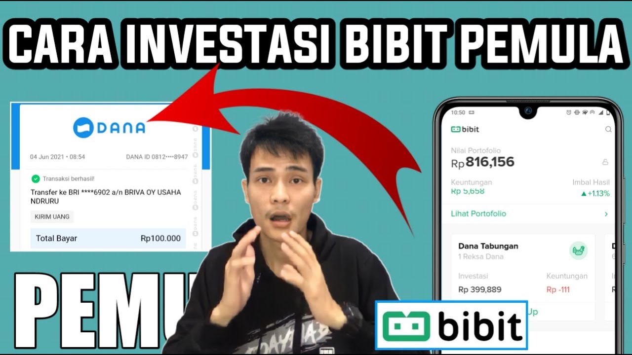 CARA BAYAR INVESTASI BIBIT LEWAT DANA Untuk Pemula / cara top up bibit