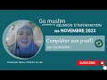 Comment remplir son profil sur go muslim  replay