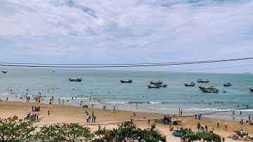Bãi biển Long Hải Bà Rịa - Vũng Tàu, Biển Đẹp, Nhiều Hải Sản Tươi Sống | ÚT LINH #DinhCôLongHải