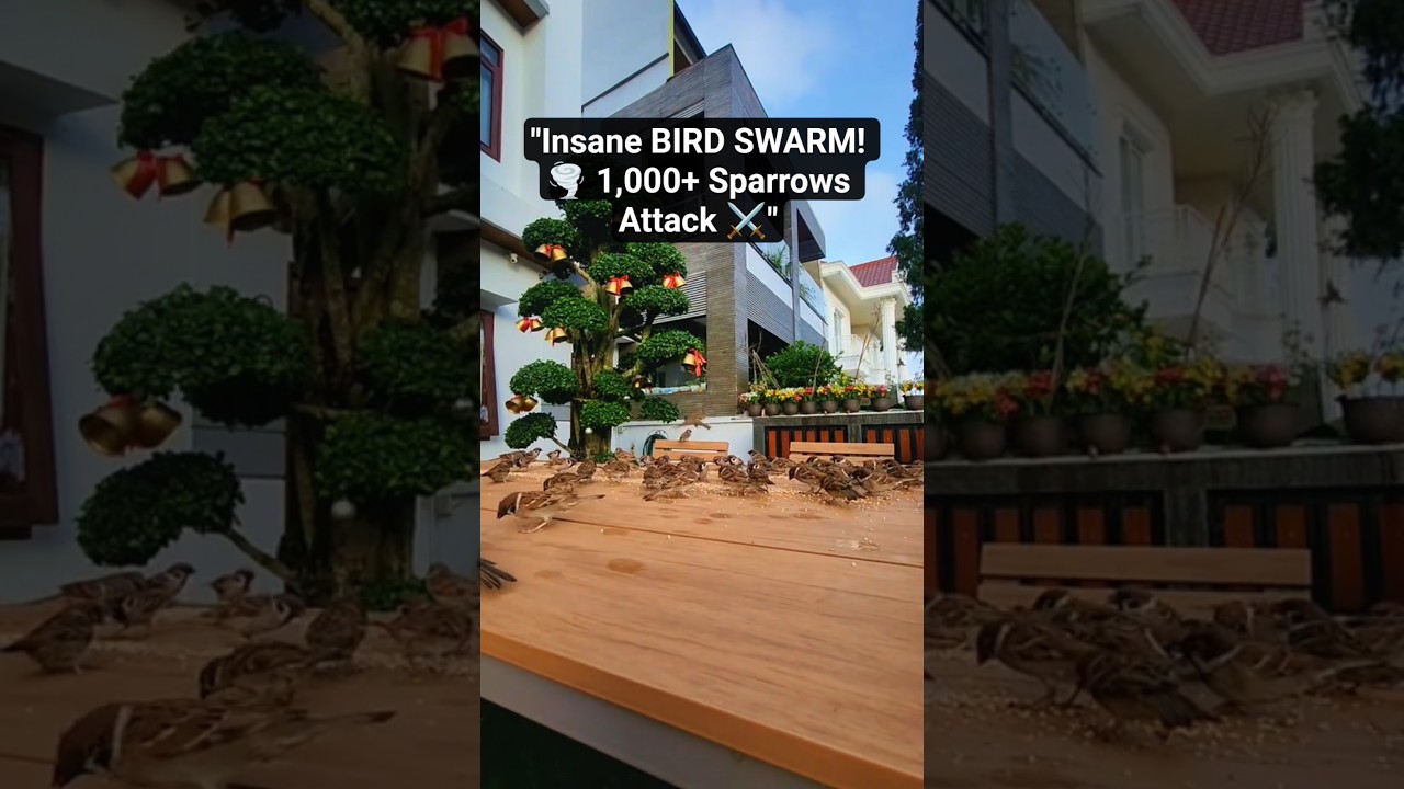 Insane BIRD SWARM! 🌪️ 1,000+ sparrows attack. ⚔️ 
