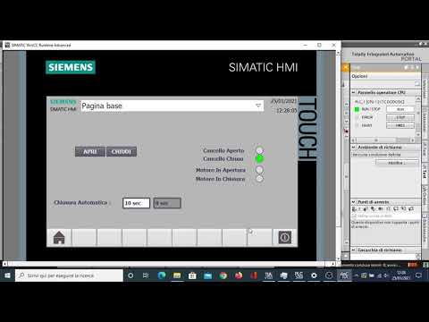 TiaPortal (L1.11) - HMI Compi I/O Animazioni, Conformazione e Visibilità Corso PLC