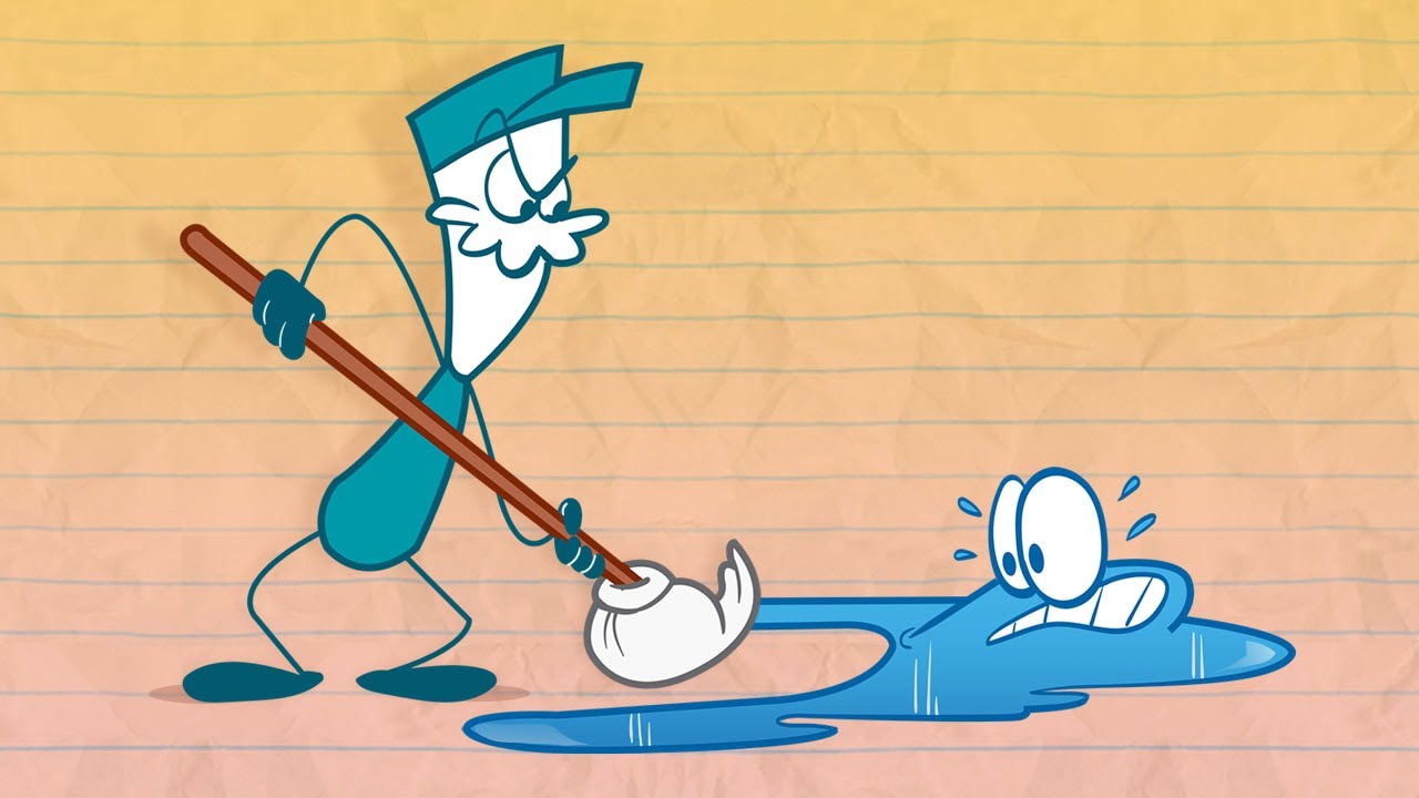 Splashes To Splashes Dust To Dust | Pencilmation Cartoons!