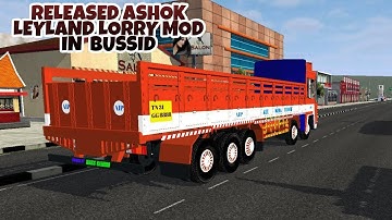 Released Ashok Leyland Lorry Mod In Bus Simulator Indonesia - Bussid Bus Mod - Bussid Car Mod