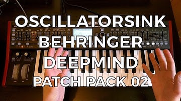 Behringer DeepMind - Free Patch Pack 2 - Classic Vibes