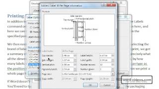 Printing Labels In Word 2010 screenshot 5