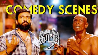 Dhilluku Dhuddu 2 Comedy Scenes | Santhanam sparks uproarious antics in the neighborhood | Santhanam