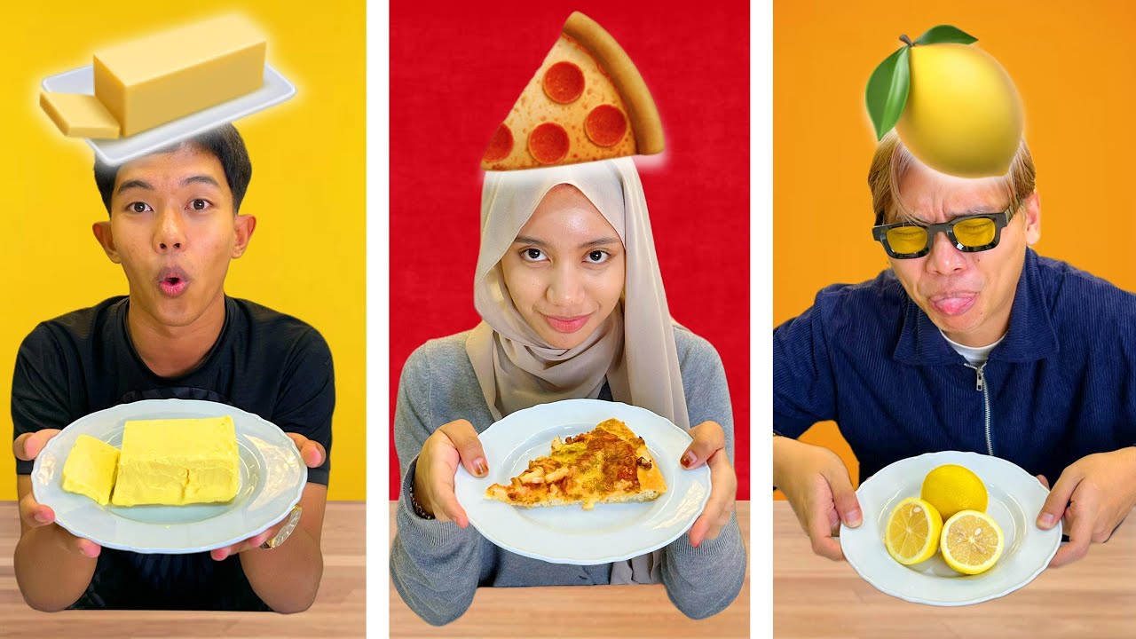 CHALLENGE MAKAN MAKANAN IKUT EMOJI!