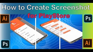Create Screenshot For Play Store, Free Mockup, Screenshot  Play store, Photoshop, illustrator screenshot 5