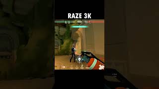 My Raze 3k with ghost saved the pistol round #valorant #zorze #valorantclips #raze #shorts