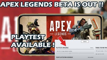 APEX LEGENDS MOBILE BETA IS OUT + SYSTEM REQUIREMENTS + SIGN UP FOR PLAYTESTING 😎🔥