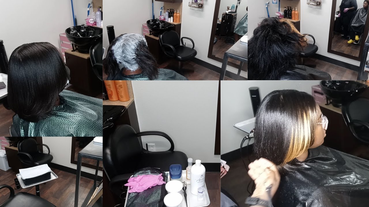 Come Spend The Weekend With Me At The SalonRelaxers,Silk Press,& More. houstonhairstylist