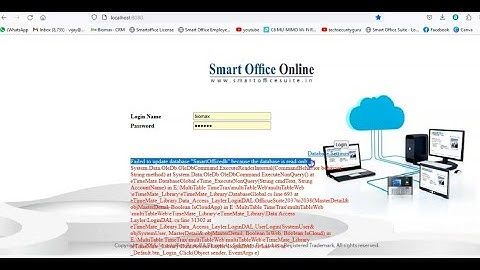 How to Solve - Smartoffice Database Read Only Error | Smartoffice software error
