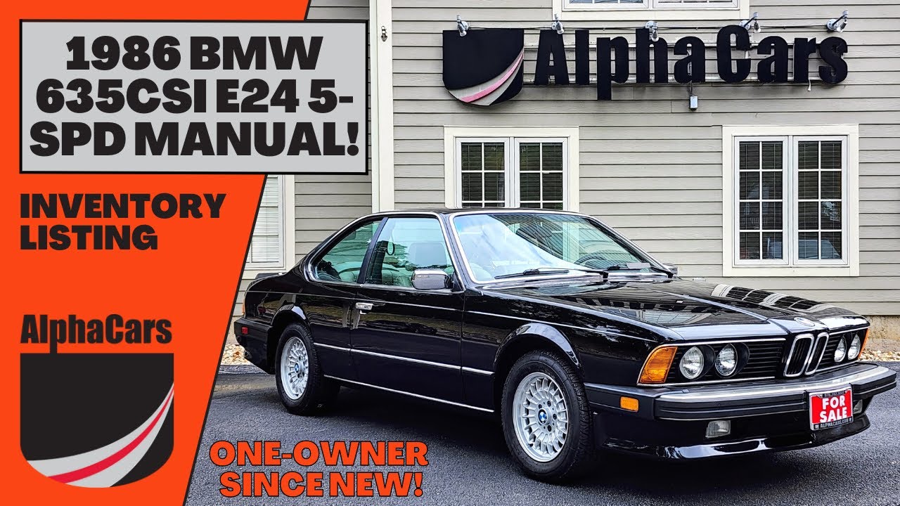 Stunning 1986 BMW 635CSi E24 5-Speed With One Owner Since New