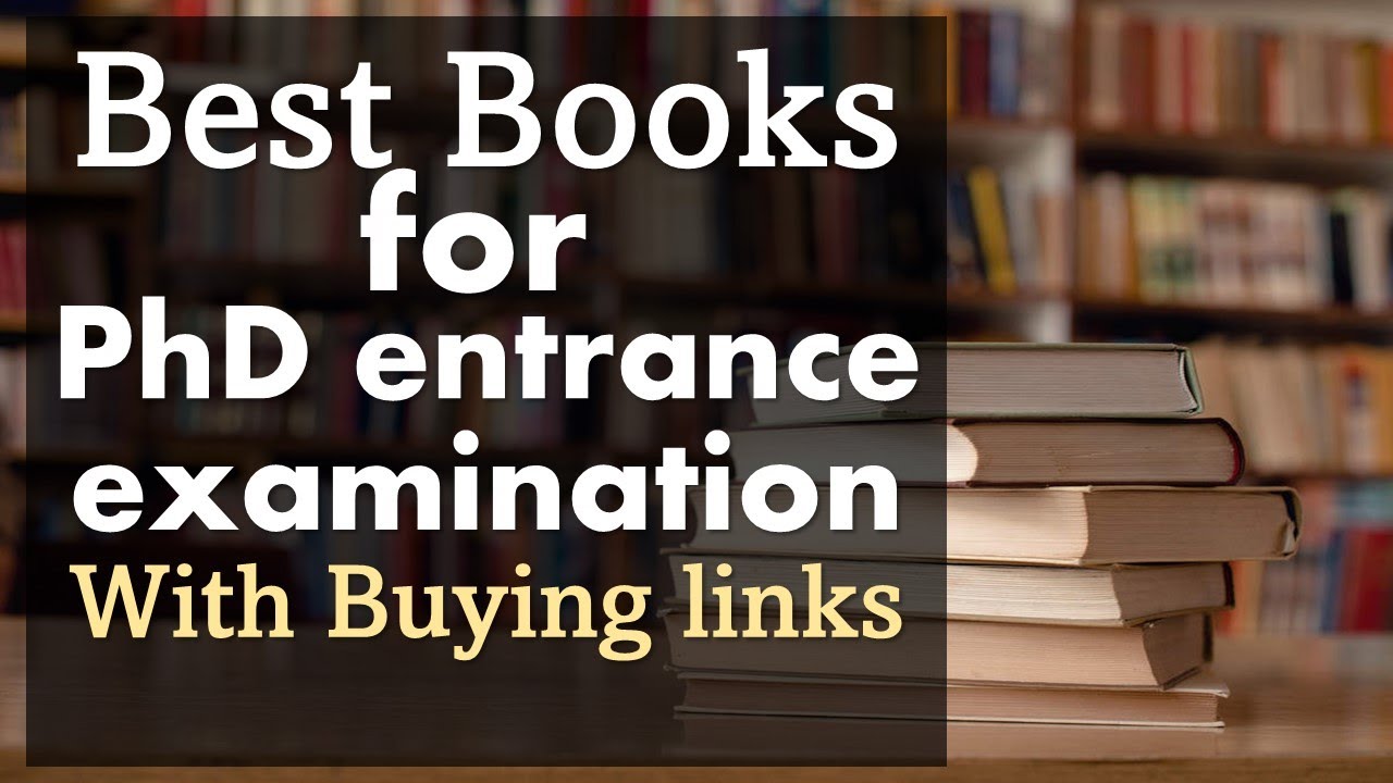 best books for phd entrance exam