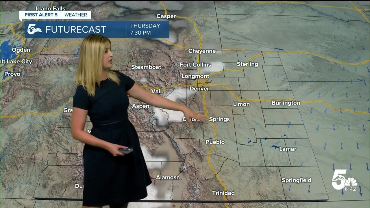 Breezy cold front tempers the heat on Thursday - YouTube