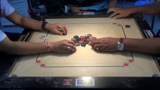 Sandeep Deorukhkar vs Ryaz Akbarali in Carrom ICF Cup Delhi 2015, Swiss System