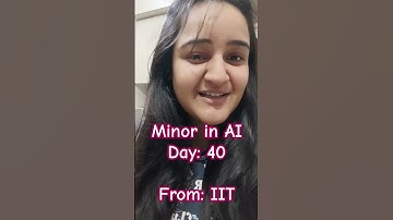 11/10/2024: Day 40 Minor in AI from IIT, Ropar #minorinai #python#pythonprogramming #learningpython