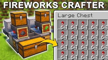 EASY Fireworks Automatic Crafter in Minecraft 1.21+ (Tutorial)