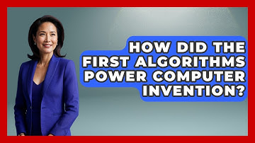 How Did The First Algorithms Power Computer Invention? - Firsts of the World