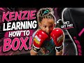 KENZIE'S FIRST BOXING LESSON!