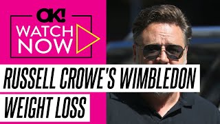Russell Crowe Reveals Impressive Weight Loss at Wimbledon With Fiancee Britney Theriot After Source