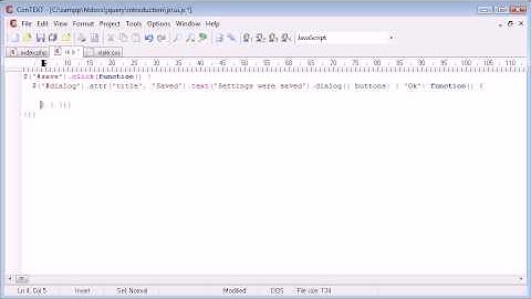 jQuery Tutorial - 157 - Dialog
