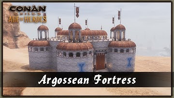 HOW TO BUILD A ARGOSSEAN FORTRESS [SPEED BUILD] - CONAN EXILES