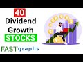 40 Consistent Attractively Valued Dividend Growth Stocks | FAST Graphs